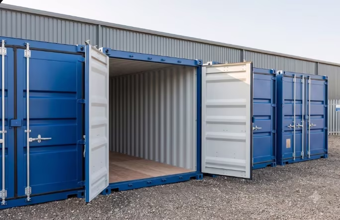 Secure storage facility grounds in Gloucestershire